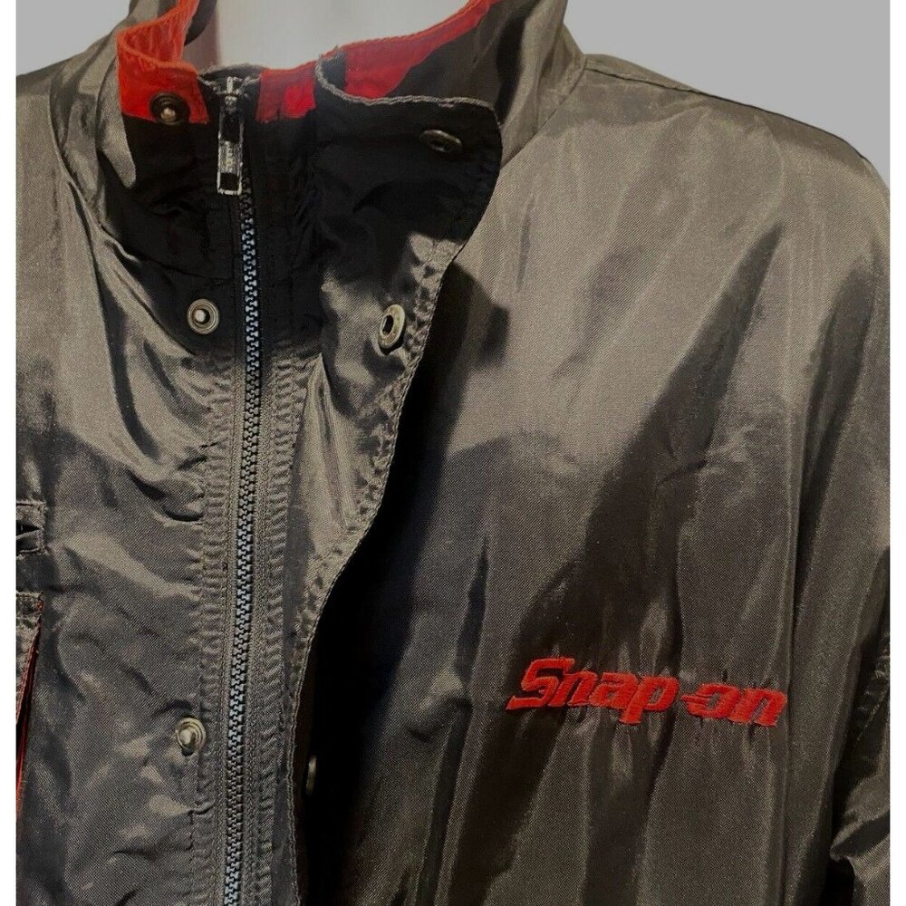 SnapOn Jacket Men’s Size XL Black Zip Snap Multiple Pockets Logo Embroidery - Picture 7 of 16